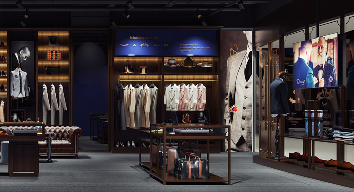 高級定制西裝店·竇裁縫|品牌策劃/LOGO設(shè)計/VI設(shè)計/店面空間設(shè)計